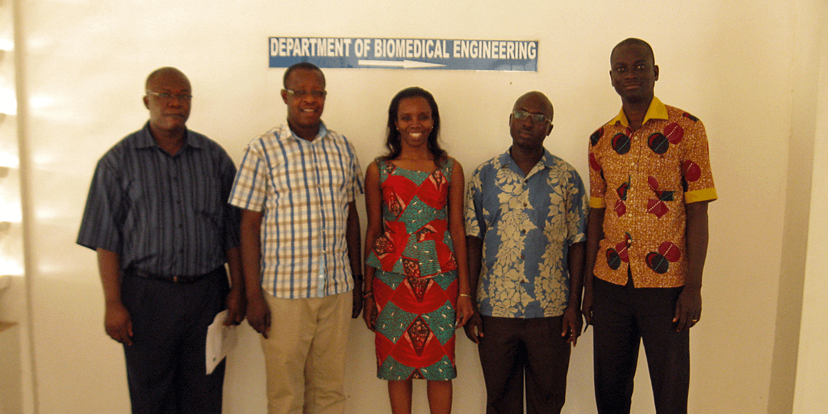 University of Ghana's Dr. Kweku Kyeremeh, Dr. Elvis Tiburu, Dr. Elsie Effah Kaufmann, Dr. Lucas Nana Wiredu Damoah, and Mr. Ezekiel Acquaah