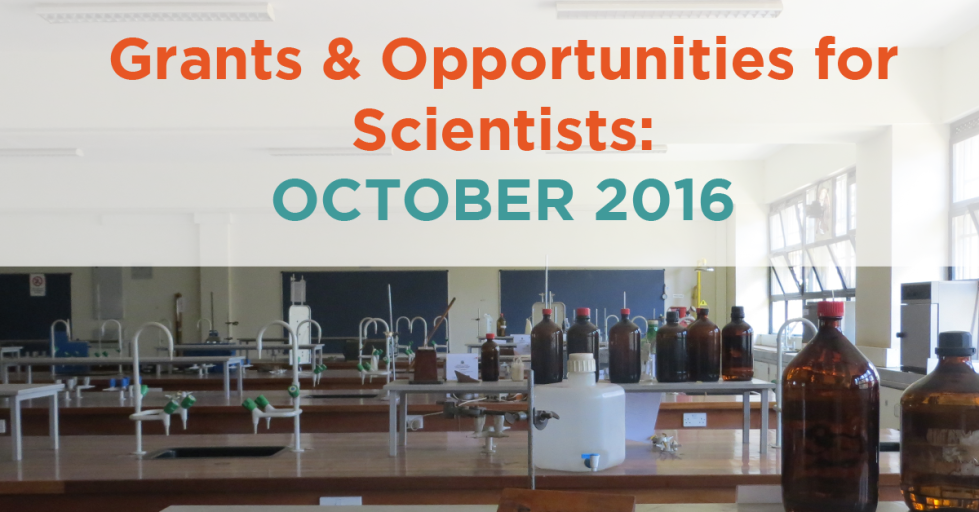 October 2016 Grants & Opportunities