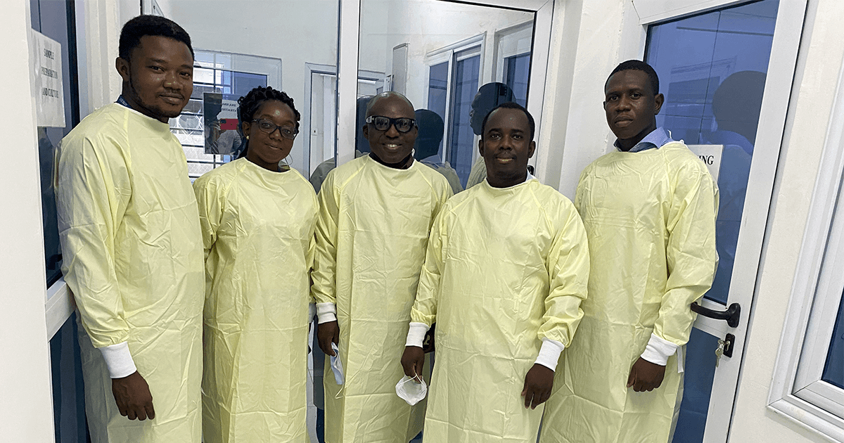 UENR Biology faculty in the Infections Disease Research Lab