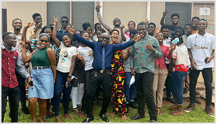 Faculty and students at the University of Energy and Natural Resources
